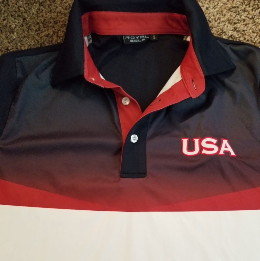 USA Golf polo size small royal golf - Picture 2 of 4